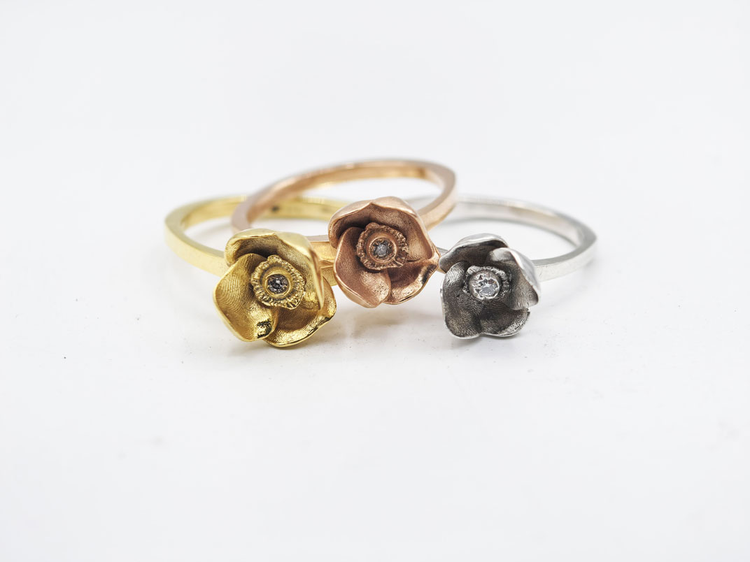 ANELLO PAPAVERO PRONTA CONSEGNA - immagine 13