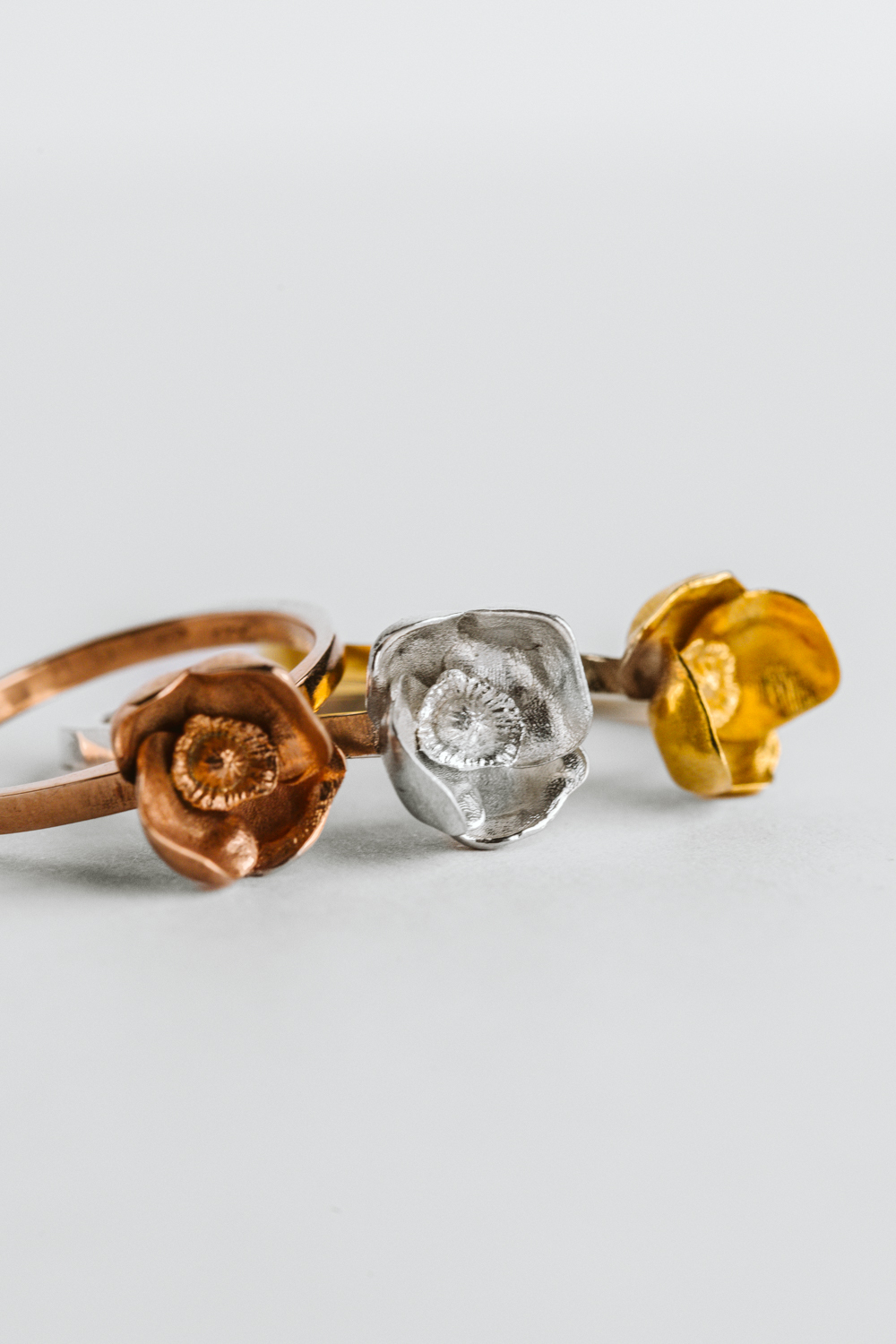 ANELLO PAPAVERO PRONTA CONSEGNA - immagine 3